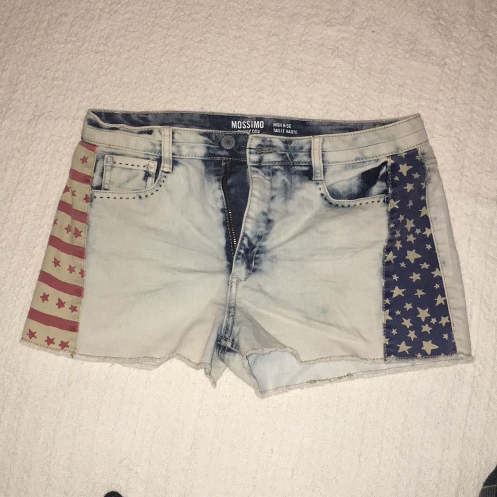 Mission high rise American flag shorts